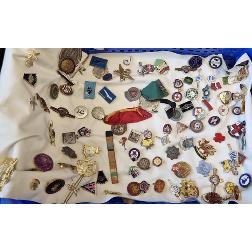 199 - Collection of assorted vintage, enamelled  and other badges, various to include: St John's Ambulance... 