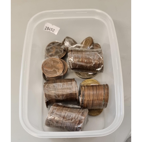 230 - Tub of assorted mainly GB copper coinage together with a Carmarthen penny dated 1813? (B.P. 21% + VA... 