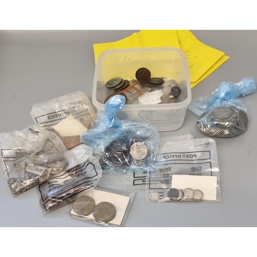 321 - Collection of mixed GB and other coins, including some silver, more modern Crowns, copper coinage, R... 