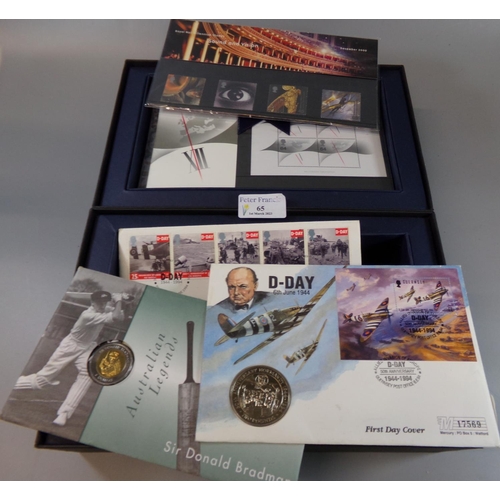 65 - Great Britain collection of Millennium presentation packs for 1999 to 2000 in special box and anothe... 