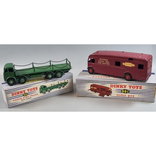 104 - Dinky Express Horsebox in British Railways Hire Service livery with original box together with Dinky... 