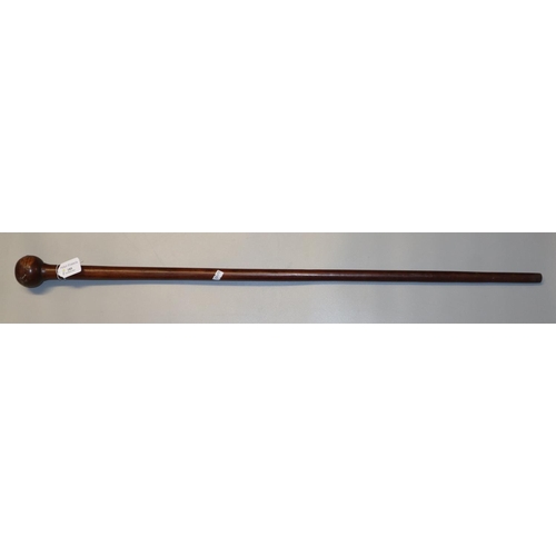 185 - Hardwood knopkerry type walking stick.   (B.P. 21% + VAT)