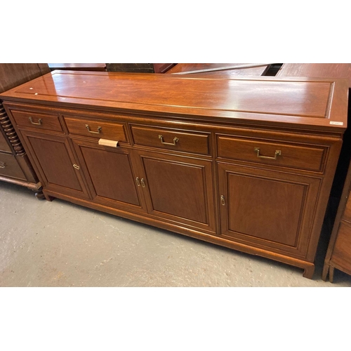 448 - Modern Chinese hardwood sideboard.  Length 183cm approx.(B.P. 21% + VAT)