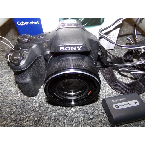 380 - Sony Cyber-shot digital camera with charger in original box. (B.P. 21% + VAT)