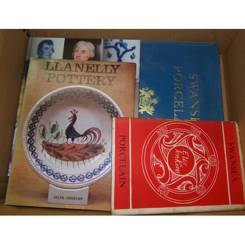 403 - Four china reference books: 'Swansea Porcelain' reprinted 1978, 'Swansea Commemorative Pottery', Hel... 