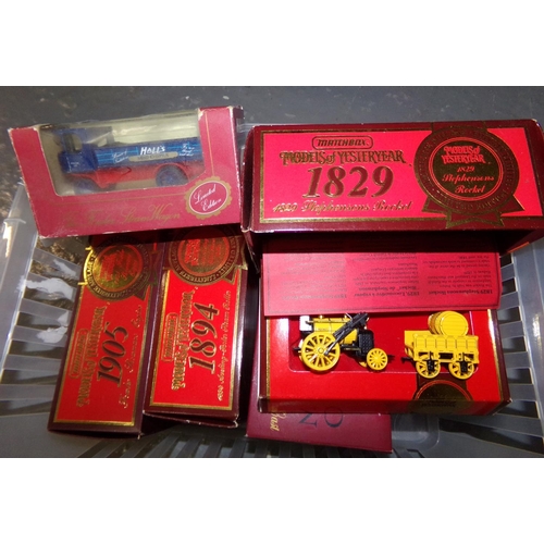 416 - Three Matchbox Models of Yesteryear dated 1829, 1894 and 1905 in original boxes together with anothe... 