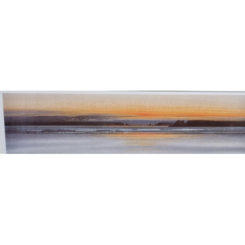 104 - After Naomi Tydeman (Contemporary Welsh), Pembokeshire coastal studies at dawn and sunset, limited e... 