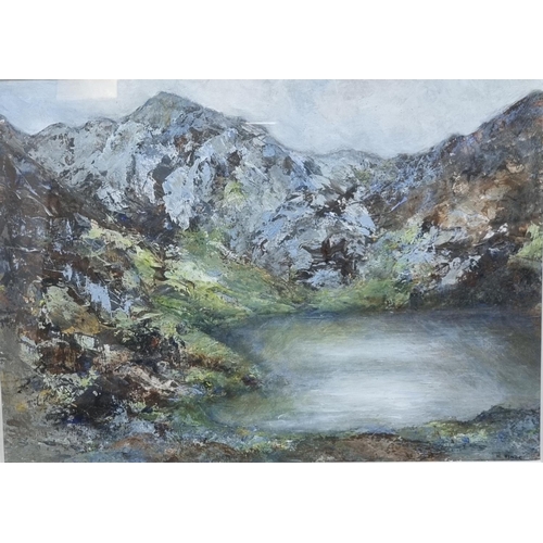 129 - Halcyon Hinde (Welsh 20th century), 'Pistyll Cain, Coed Y Brenin', indistinctly signed.  Watercolour... 