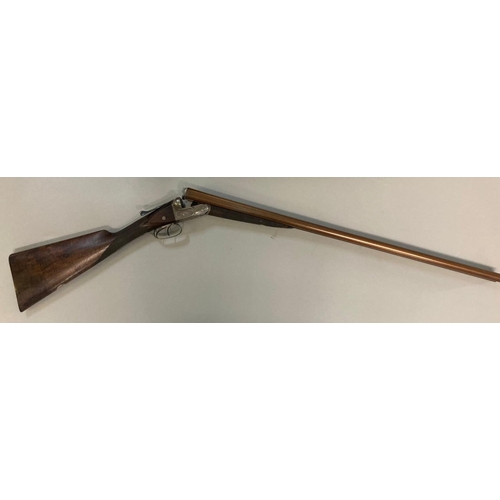 238 - W Greener twelve bore double barrelled side by side box lock shotgun, having unusual 30inch browned ... 