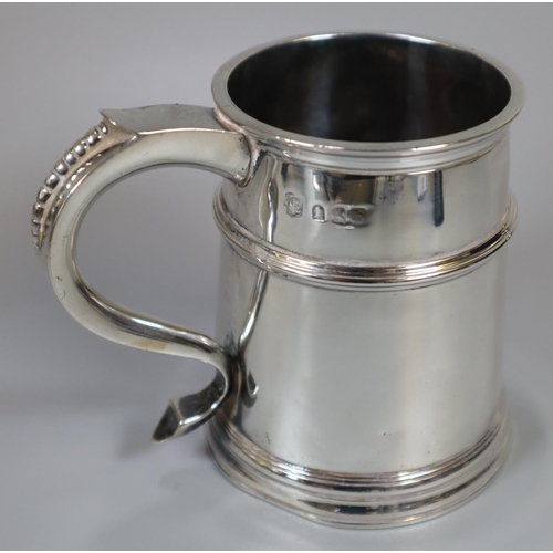 275 - Three silver christening mugs, 19th and 20th century, Chester and London hallmarks.  19troy ozs appr... 