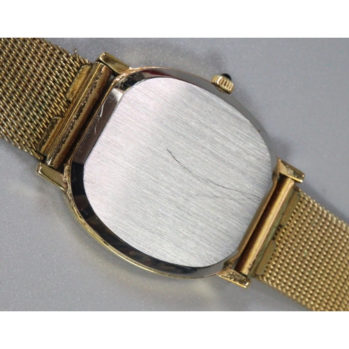 357 - Omega de Ville automatic gold plated gents wristwatch with gilt face having baton numerals, sweep se... 