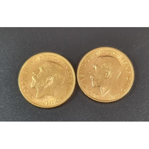 363 - Two gold full sovereigns dated 1911 and 1914. (2)
(B.P. 21% + VAT)