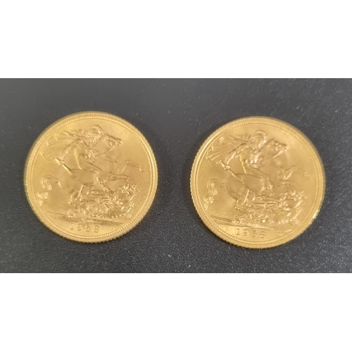 375 - Two gold full sovereigns both dated 1958 (2)  (B.P. 21% + VAT)