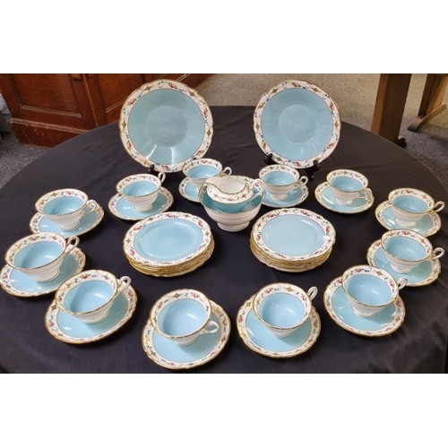 150 - Shelley 'Forget-me-not' tea set in the Gainsborough pattern from the 1913-1926 period, to include: t... 