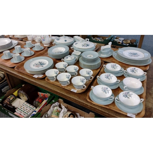 369 - Six trays of Royal Worcester English fine bone china 'Woodland' design items, to include: various pl... 