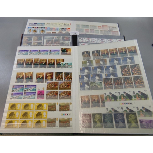 70 - All World selection of stamps in three stockbooks, many 100s of stamps, mint and used.  (B.P. 21% + ... 