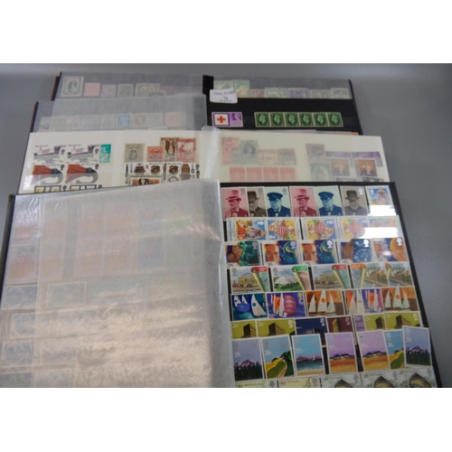 72 - All World collection of mint and used stamps in four stockbooks, many 100s of stamps.  (B.P. 21% + V... 