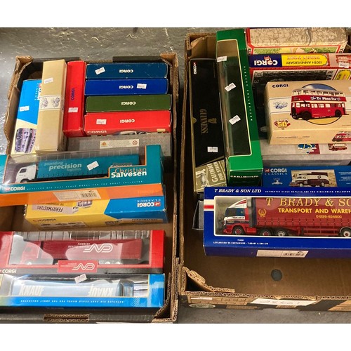 441 - Two boxes of Corgi diecast model vehicles, all in original boxes, to include: Guinness Leyland Super... 