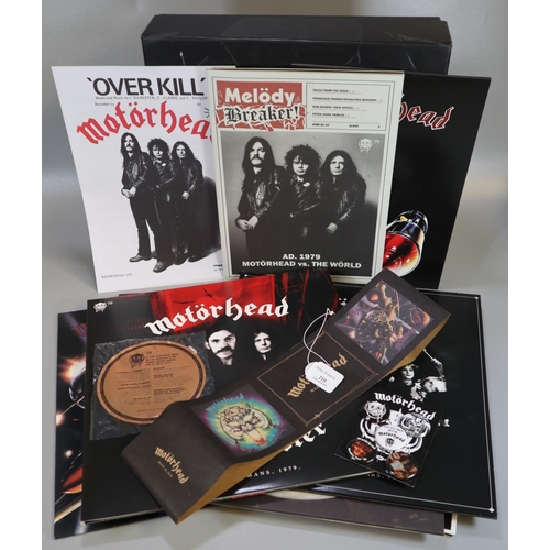 210 - Motorhead - 'made in 1979 '- Box Set, to include: three vinyl LPs, seven inch single, Overkill LP an... 