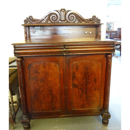 509 - Victorian stained pine chiffonier.  (B.P. 21% + VAT)