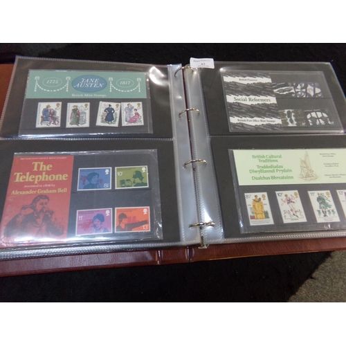 63 - Great Britain collection of stamp presentation packs in Royal Mail Album 1967 - 1981 period, 60 pack... 