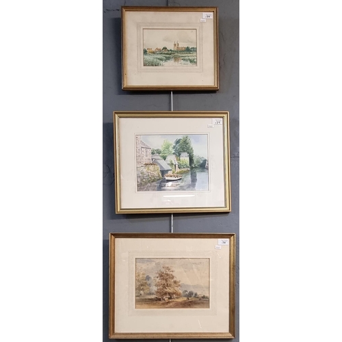 139 - Group of assorted British School watercolours, to include: landscapes, seascapes etc.  One signed W ... 