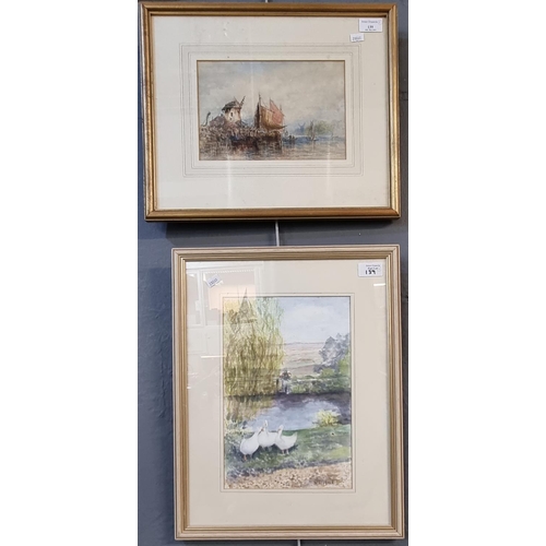 139 - Group of assorted British School watercolours, to include: landscapes, seascapes etc.  One signed W ... 