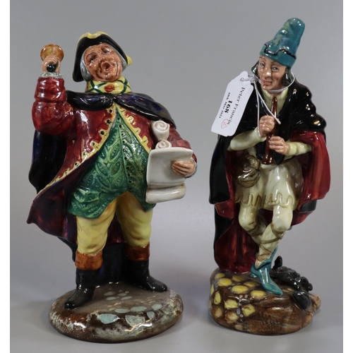 168 - Royal Doulton bone china figurine 'The Pied Piper' together with another 'Town Crier'.  (2)  (B.P. 2... 