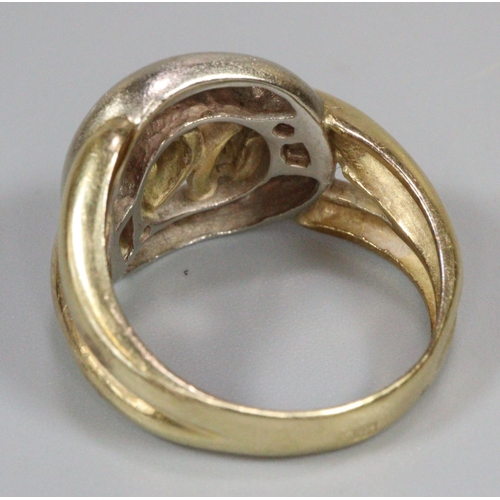 240 - 14ct gold abstract design ring, 8g approx.  (B.P. 21% + VAT)