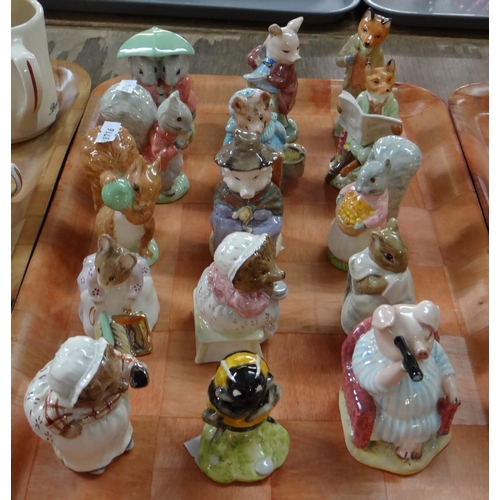 394 - Tray of Royal Albert and Beswick Beatrix Potter figures.  (15)  (B.P. 21% + VAT)