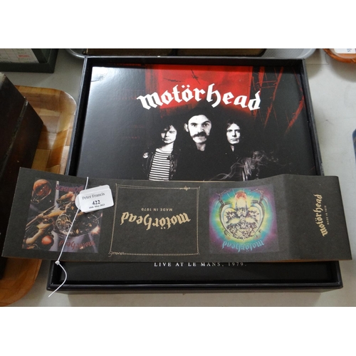 422 - Motorhead - 'made in 1979 '- Box Set, to include: three vinyl LPs, seven inch single, Overkill LP an... 