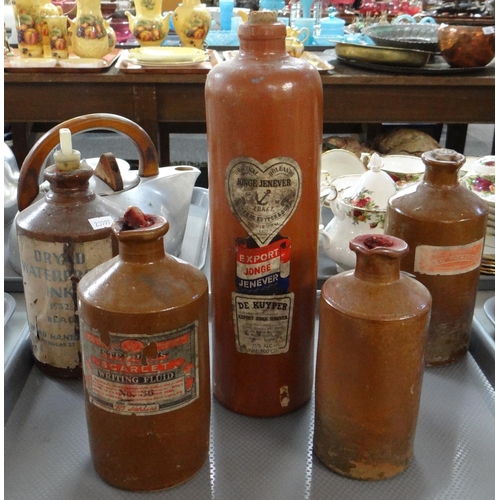 427 - Collection of stoneware ink bottles.  (B.P. 21% + VAT)