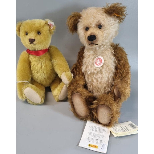 456 - Two modern Steiff teddy bears: 'Classic Mohair Cappuccino' and another.  (2)  (B.P. 21% + VAT)