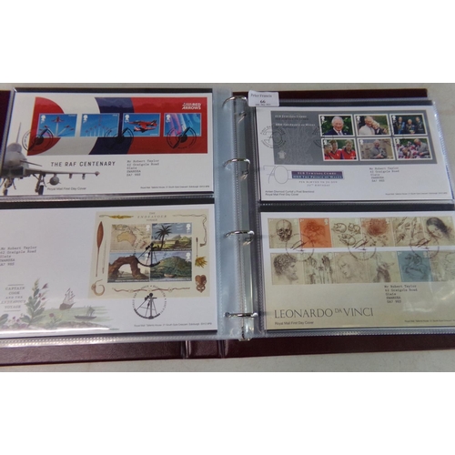 66 - Great Britain collection of First Day Covers in Royal Mail album 2005 to 2020 period.   (B.P. 21% + ... 