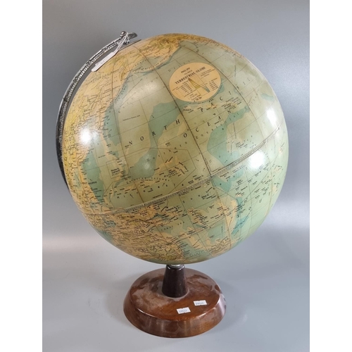 84 - 1960s Philips' 13.5 inch Terrestrial globe.  (B.P. 21% + VAT)