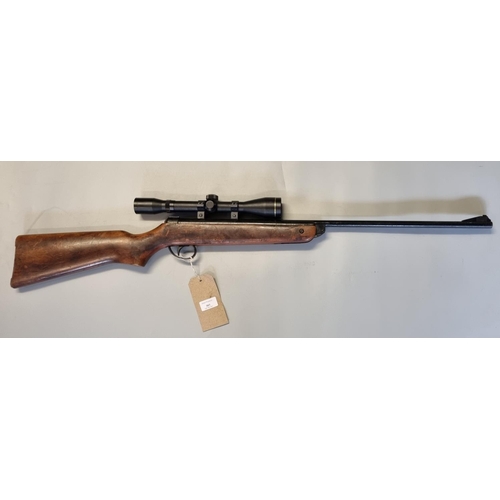 303 - BSA Meteor .177 break action air rifle with Hunter 4:40 telescopic sight.  OVER 18S ONLY.   (B.P. 21... 