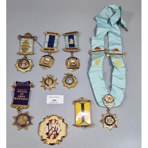 309 - Collection of RAOB medals to include: Joey Gramaldi Lodge No. 150 medal, Loyal Order of Ancient Shep... 