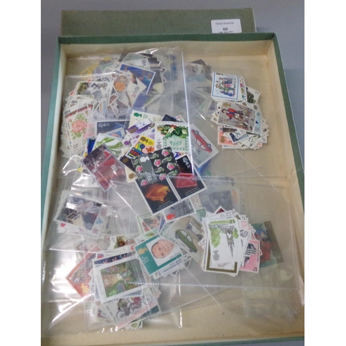 66 - Great Britain range of mint commemorative stamps sorted by value into packets 10p - 65p.  Face value... 