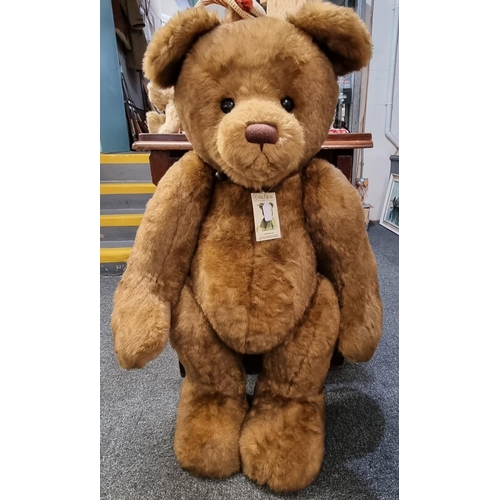 90 - Large Charlie Bear, 'Barnaby' Ltd. edition of 300, this No. 160.   (B.P. 21% + VAT)