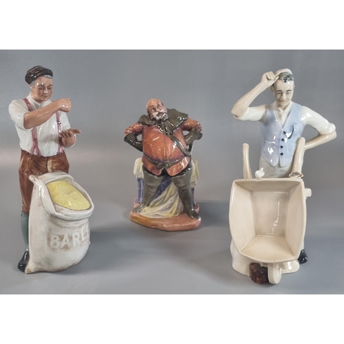 119 - Three Royal Doulton bone china figurines to include: Reflections 'The Gardener', 'The Farmer' and 'F... 