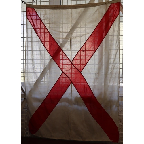 206 - St Patrick's Saltire Cross flag.  152x105cm approx.   (B.P. 21% + VAT)