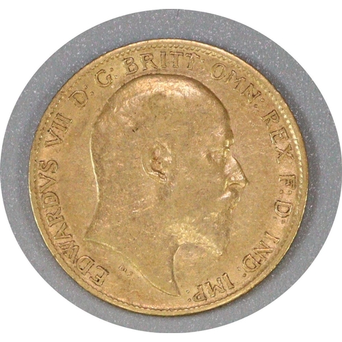 293 - Gold half sovereign dated 1909.   (B.P. 21% + VAT)