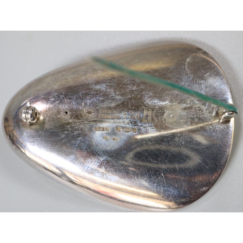 297 - Georg Jensen silver Oyster brooch.   (B.P. 21% + VAT)