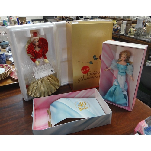 409 - Mattel Golden Anniversary 1945-1995 Barbie doll in original box together with a limited edition Cele... 