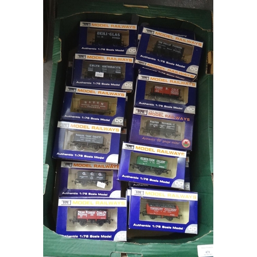 421 - Box comprising Dapol OO gauge 1:76 scale model railway wagons, all in original boxes.   (B.P. 21% + ... 