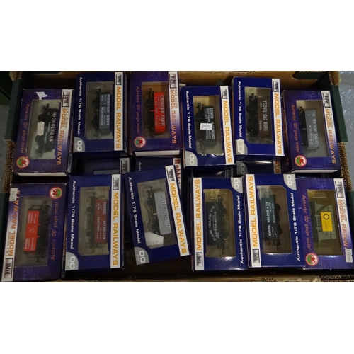 445 - Box of Dapol authentic 1:76 scale model OO gauge model wagons in original boxes.   (B.P. 21% + VAT)