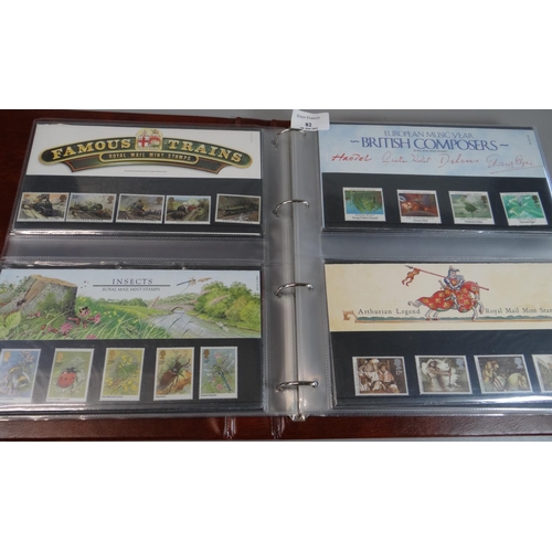 82 - Great Britain collection of stamp Presentation Packs in Royal Mail Album 1982-1997 period.   (B.P. 2... 