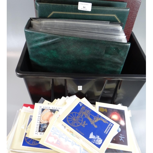 84 - Great Britain collection of Post Office Cards (PHQ) in four albums and in packets and loose.   (B.P.... 