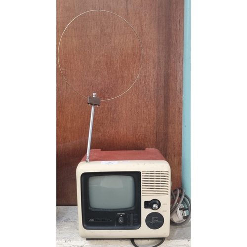 115 - Vintage JVC model 3020UK miniature television with aerial.  (B.P. 21% + VAT)