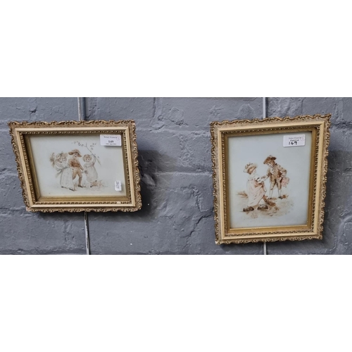 149 - Two similar portrait studies of children on opaline glass.  12x18 and 19x16cm approx.  Framed.  (2) ... 